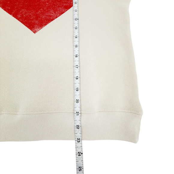 Copied - DAYDREAMER Heart Cutoff Sweatshirt in Dirty White S - Picture 11 of 12